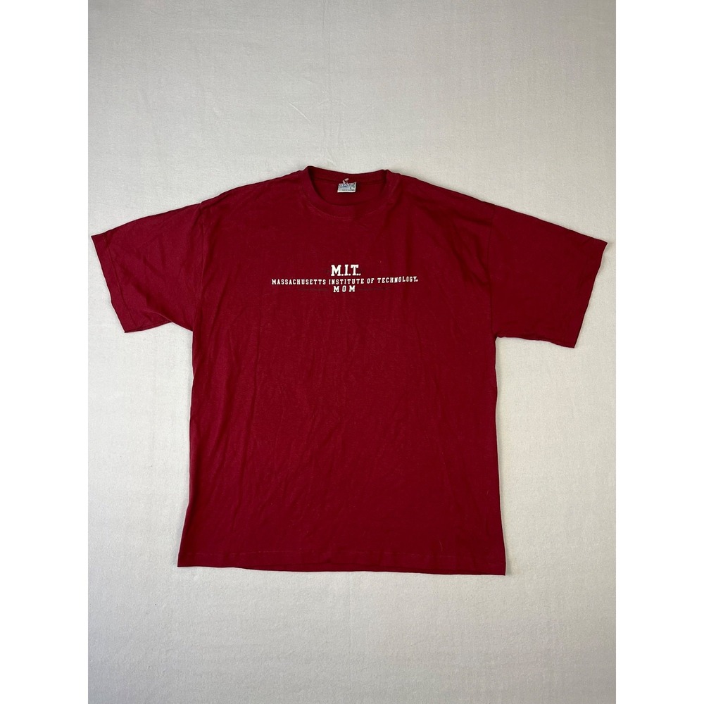 Vintage MIT Shirt Womens XXL Red Massachusetts Institue Of Technology Made USA